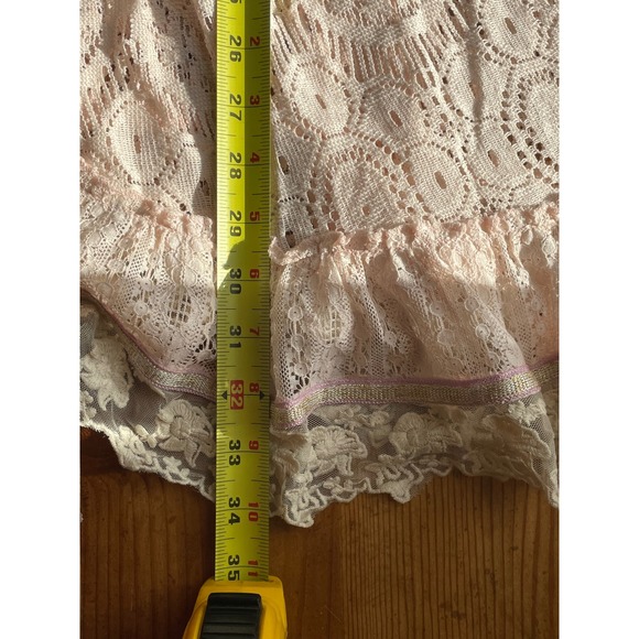 NWT Always the Sun Pink Lace Tunic Top‎ Cover Up Swim Beach Boho One Size Vacay - Picture 6 of 11